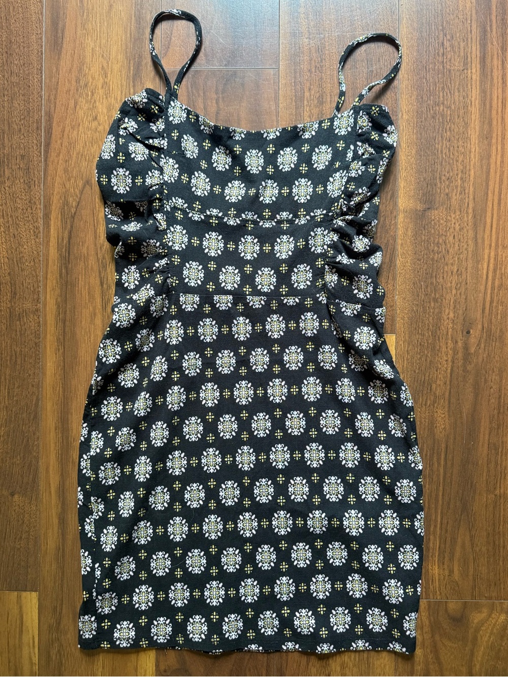 Free People “Center of Attention” Sleeveless Black Floral Mini Dress / S / NWOT!